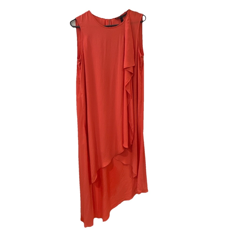 BCBG MaxAzria Asymmetrical Layer Drape Tail Hailey Dress  Size M Y2K